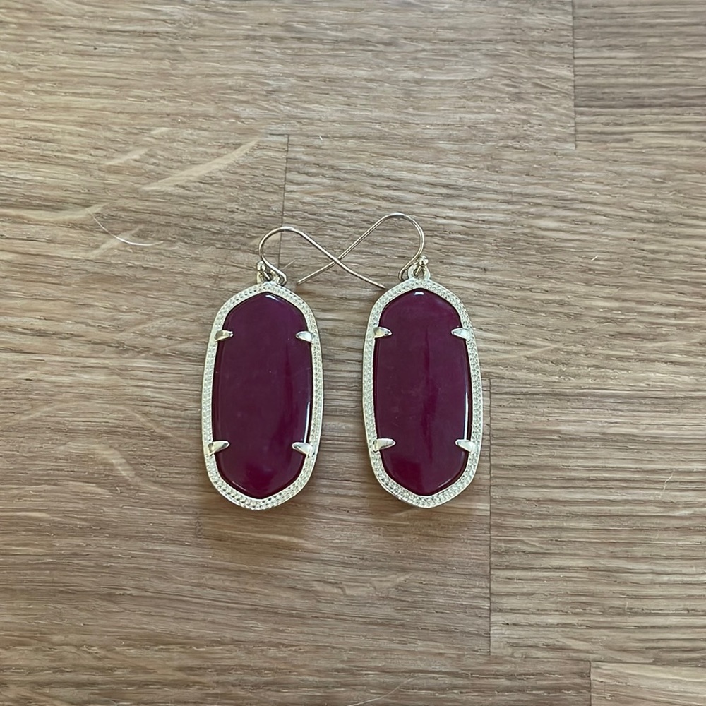 Kendra Scott Maroon Earrings